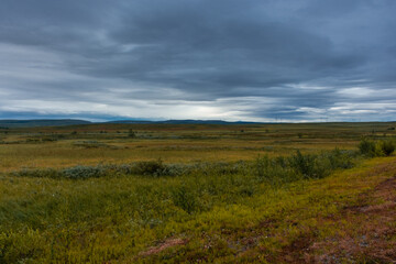 Obraz premium Landscape of the tundra in northern Norway