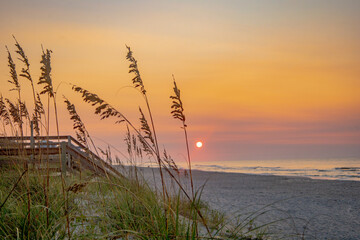 Sunrise on the sand dunes