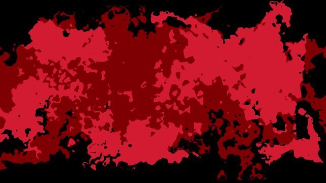 abstract animation of red blood type falling, horror, halloween, blood effect