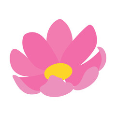 Colored flower icon Spring time Vector