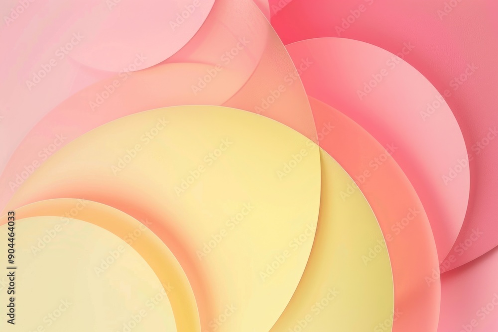 Poster a detailed view of multiple paper circles arranged together