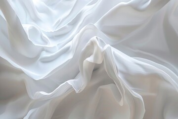 A detailed shot of white fabric texture
