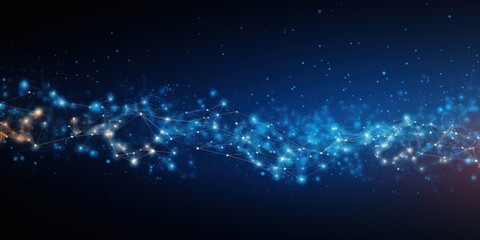 Obraz premium Blue social network background