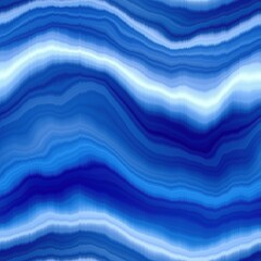 Modern summer striped blur wash seamless pattern background for trendy beach wear and coastal living designs. Repeatable alcohol ink bleed effect in blue white indigo colors