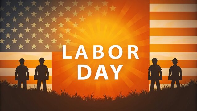 Labor Day Celebration at Sunset Showcasing Workers United in Community Spirit