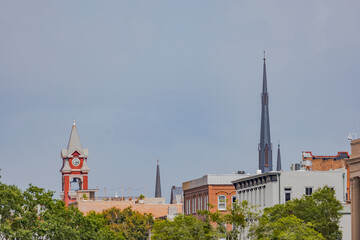 Obraz premium City skyline of Wilmington, NC