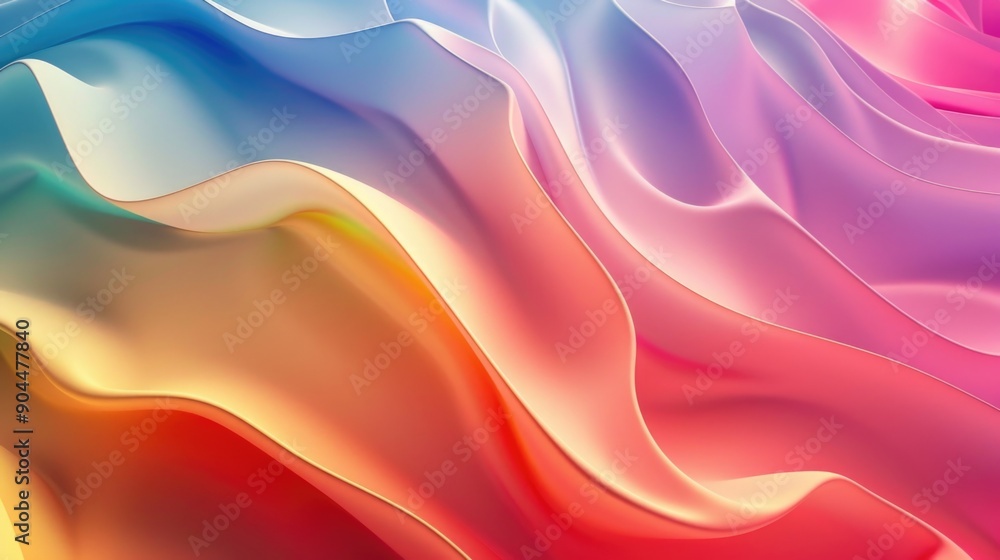 Poster a colorful and dynamic background featuring wavy lines, perfect for creative projects