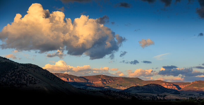 Sunset in the Mountains