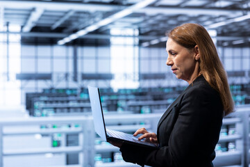 Admin implementing backup solutions in in data center service business to protect against equipment...
