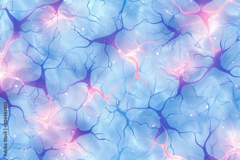 Poster exploding brain neuron network visualizing the dynamic nature of neural activity and brain function.