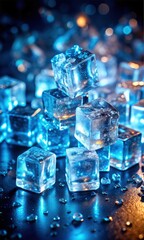 Ice Cubes: Solid Frosted Structures with Smooth Geometry and Arctic Chill Surface