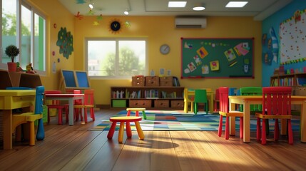 Fototapeta premium Preschoolers.