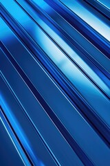 Obraz premium Close-up shot of a bright and reflective blue surface