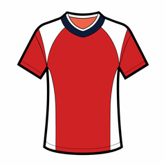 Sports Jersey T-Shirt Design Concept: Raglan Round Neck Templates