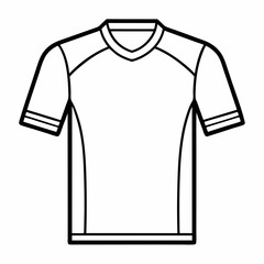 Sports Jersey T-Shirt Design Concept: Raglan Round Neck Templates