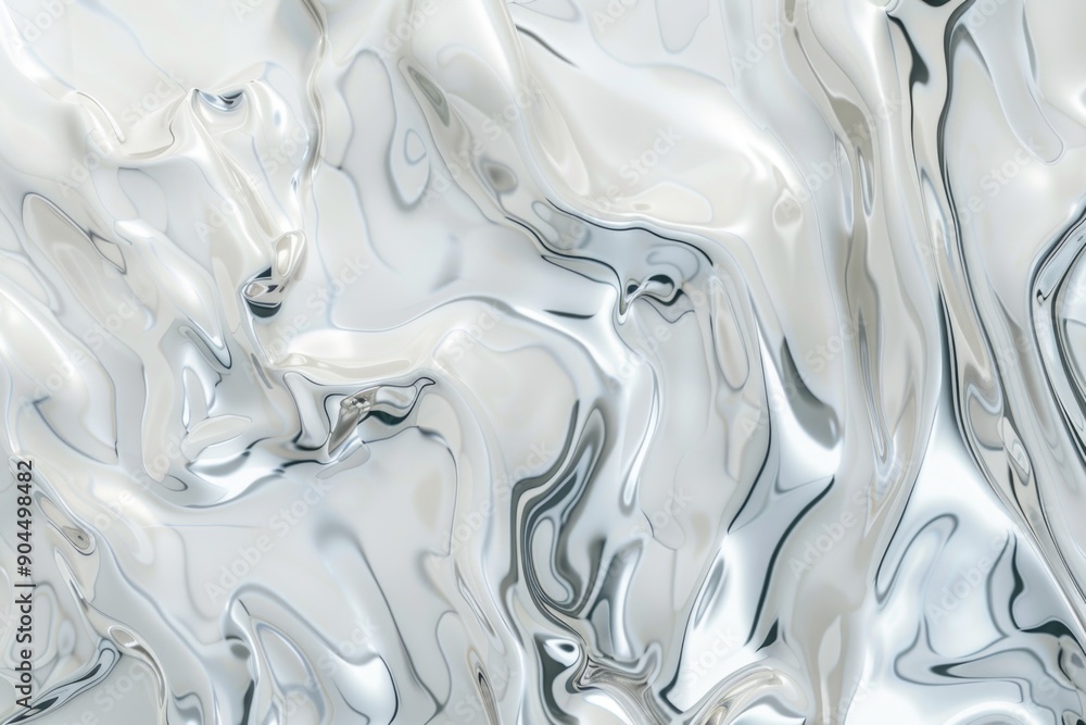 Poster a close-up view of a highly polished metallic surface