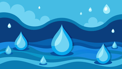 Stunning Water Background Vector Art Elegant Illustrations for Design Projects