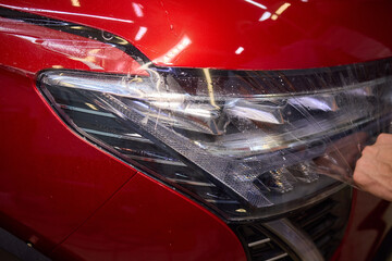 Applying a Protective Film to a Vehicles Front End for Enhanced Protection and Style