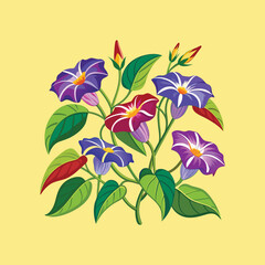 Set of an Variety of flowers