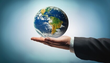 planet earth in the palm of your hand