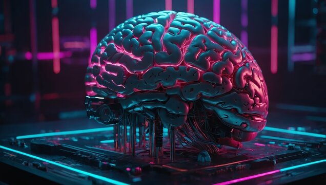 Mind Machine - A playful title that hints at the intersection of biology and technology. GENERATIVE AI