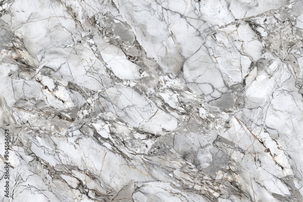 Poster A close-up view of a marble surface with intricate patterns and textures