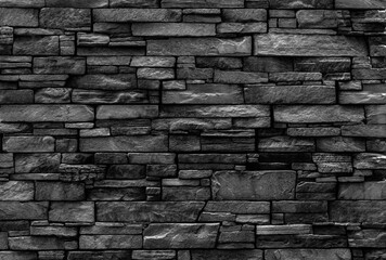 wall made of natural rectangular stone