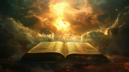 Obraz premium Divine Light. Spiritual guidance concept