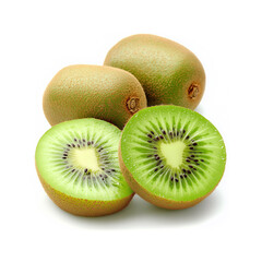 Kiwi fruit isolated on a white background