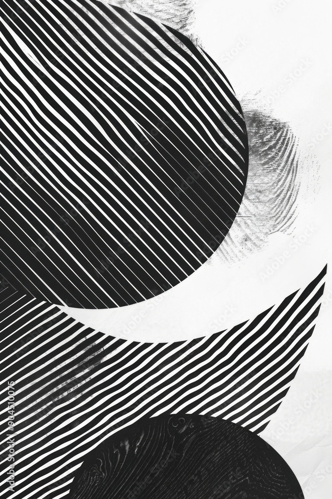 Aufkleber A high-contrast image of a round shape, perfect for use in designs where simplicity is key
