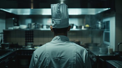 Obraz premium Chef cooking background generative ai