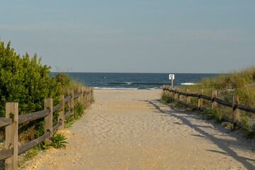 Path to the Beach in Stone Harbor Early Evening