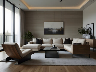 Minimal and Clean Modern Living Room