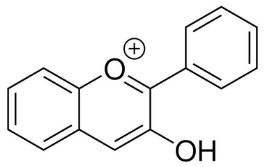 Fototapeta premium Anthocyanidin Chemie Strukturformel