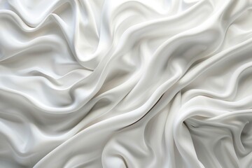 Naklejka premium A detailed shot of white fabric texture