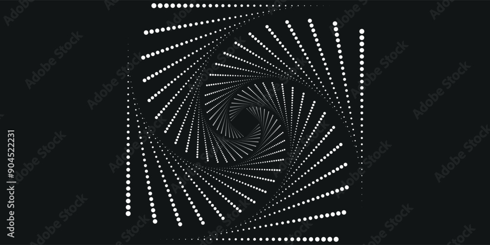 Aufkleber spiral sound wave rhythm line dynamic abstract vector background