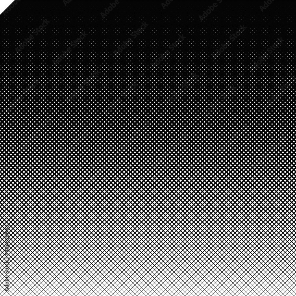 Poster monochrome diagonal square pattern background - abstract black and white vector design from squares