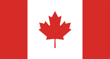 Canada flag vector design and illustration , Canda national flag  © Ahmad