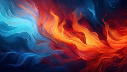 A swirling dance of fire and ice