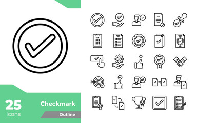 Checkmark Outline Icons