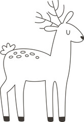 Hand Drawn Deer