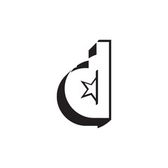 letter d logo template that is unique and simple