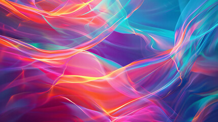 Abstract rolls colorful silk cloth background