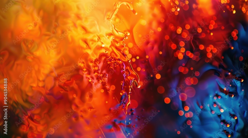 Poster A close-up view of a vibrant object sitting on a table