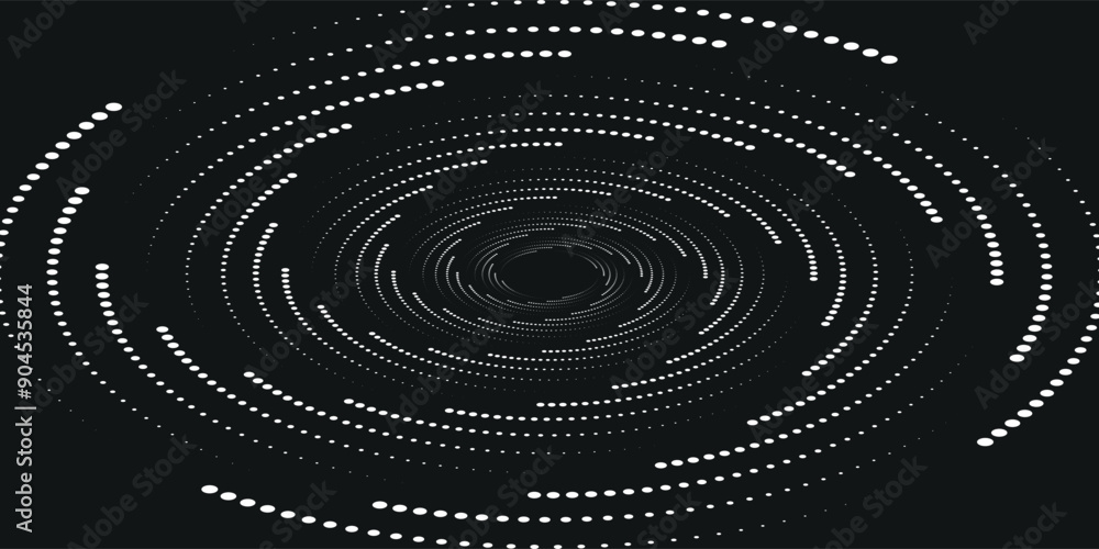 Poster spiral sound wave rhythm line dynamic abstract vector background