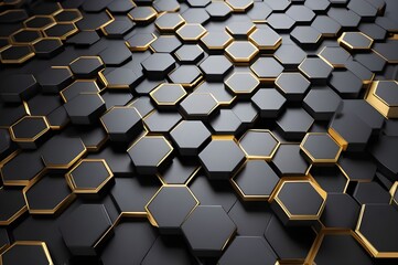 abstarct dark background with golden line