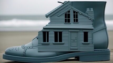 Classic House Design Integrated with Shoes