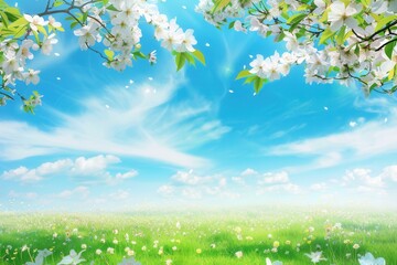 Peaceful March. Serene and Minimalistic Background Wallpaper