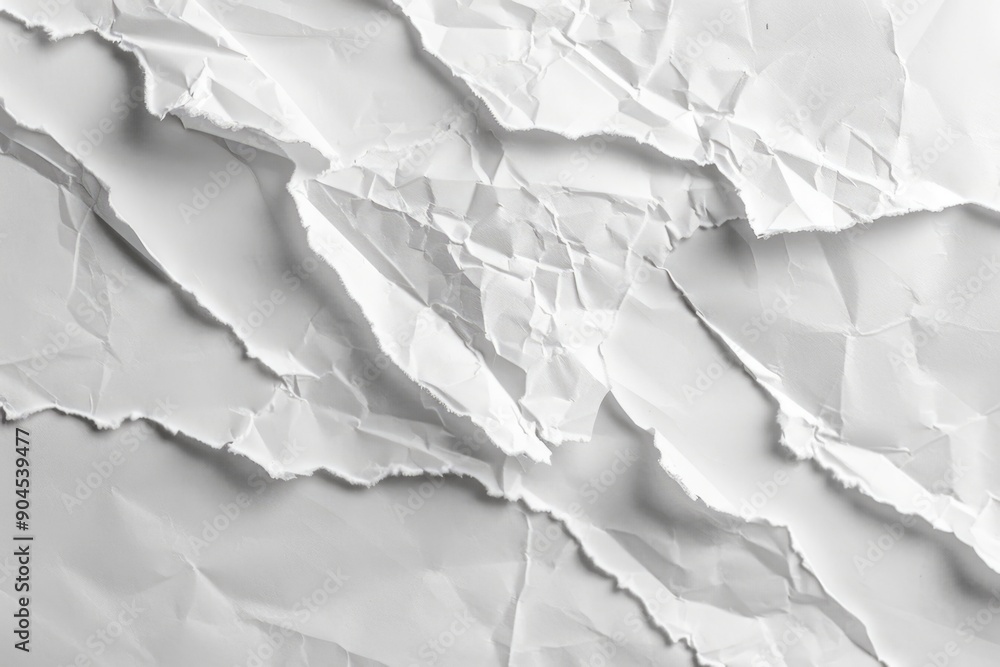Poster close-up of a white paper with fibers visible
