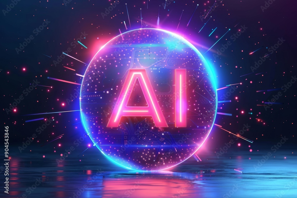Poster microprocessor chip on a green circuit board, demonstrating the core technology behind ai advancemen